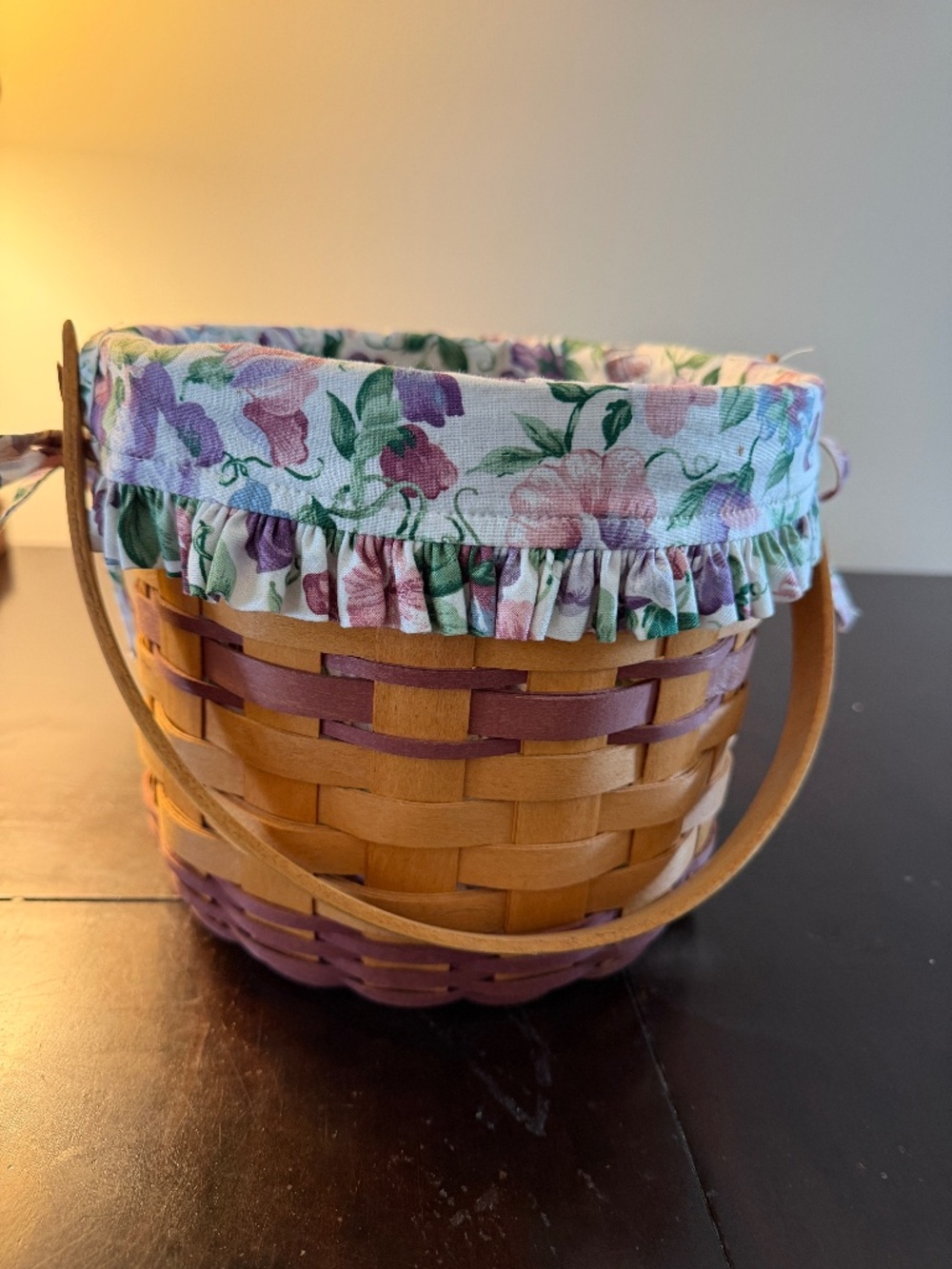 Longaberger sweet pea basket